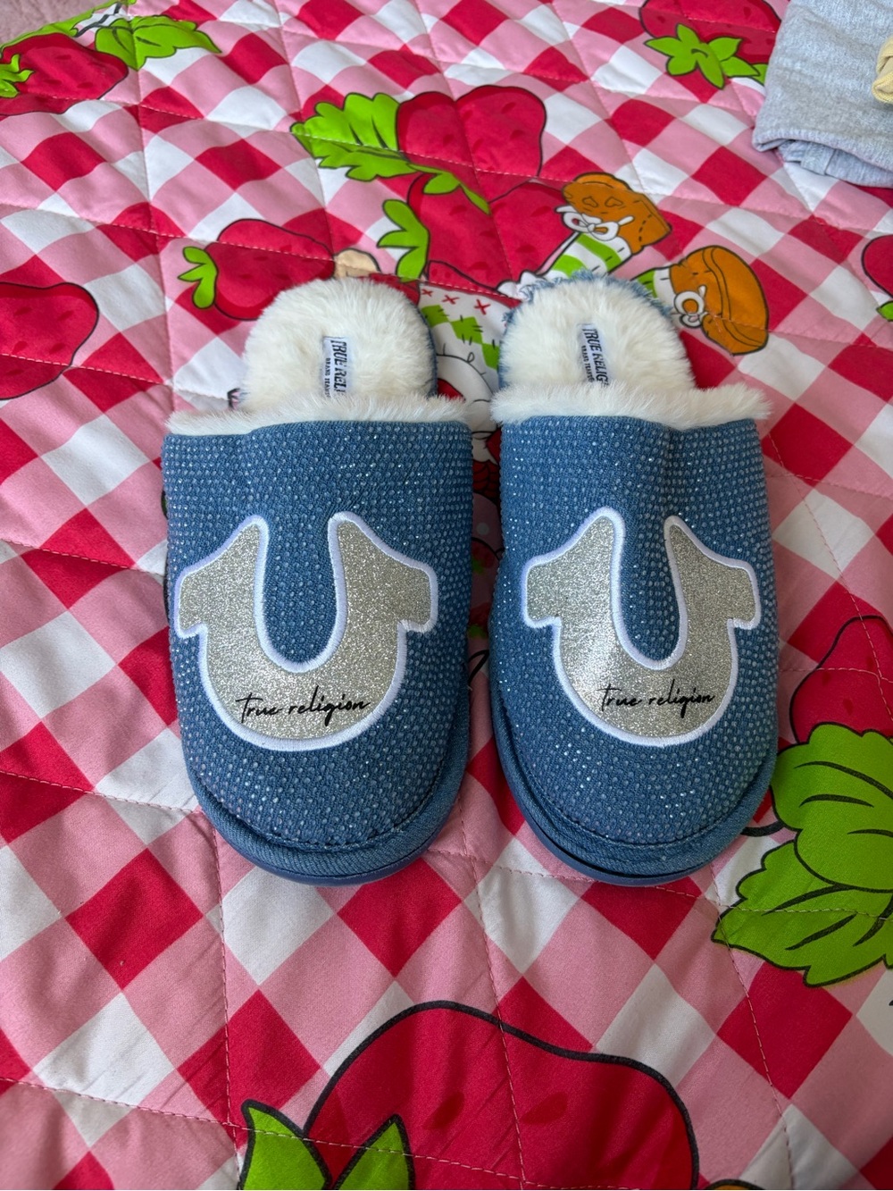 True Religion Rhinestone Slippers - Picture 2 of 12